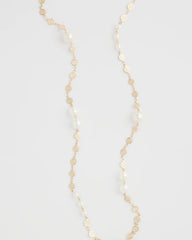 Pearl Pearl and Link Necklace