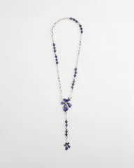 Blue Blue Flower Long Y-Necklace