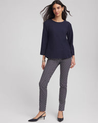 Denim Denim Soutache Top