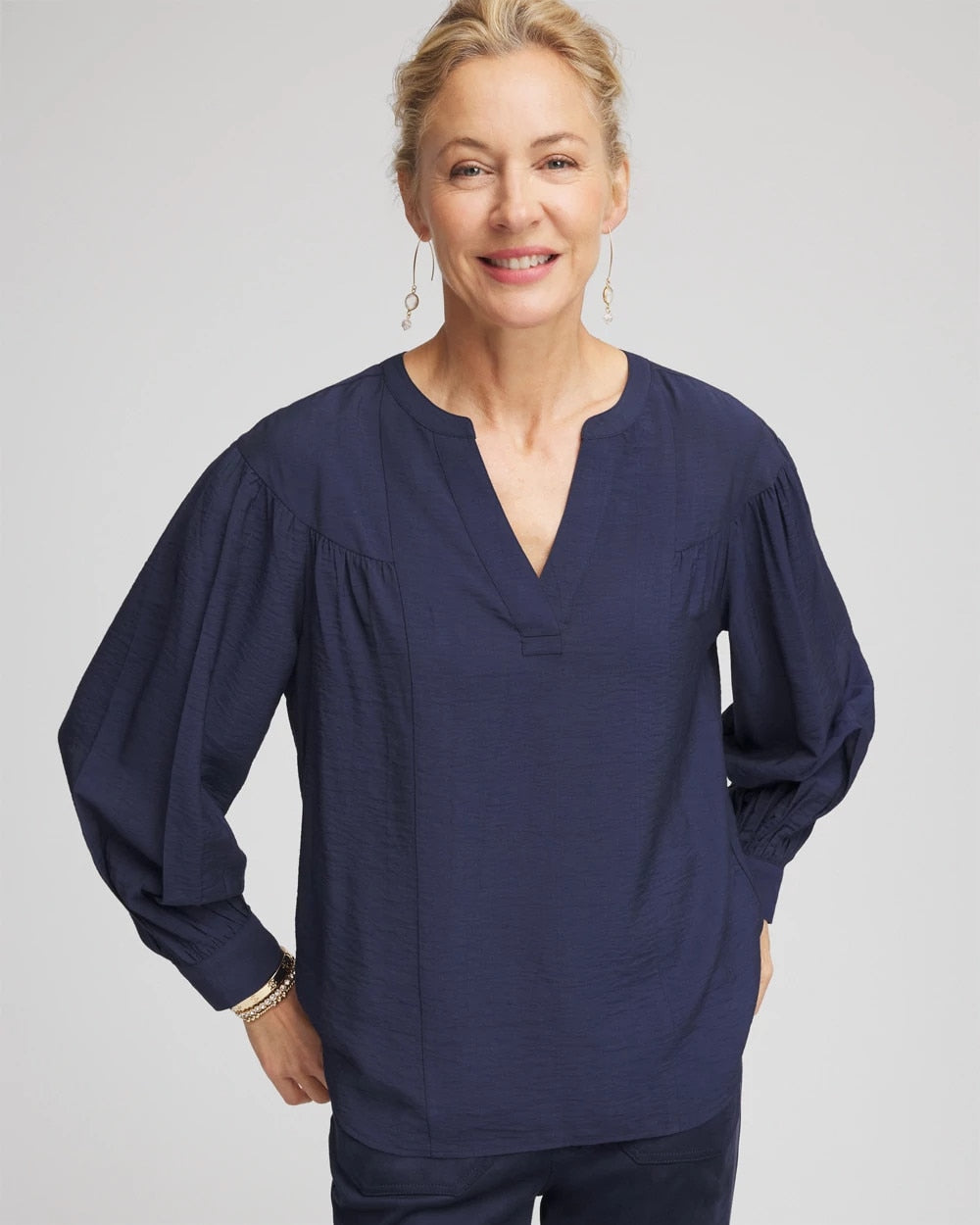 Passport Blue Woven Relaxed-Fit Shirt