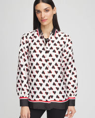 Black Classic Valentine's Day Blouse
