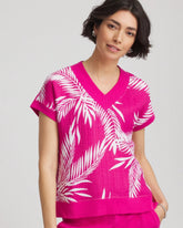 Crushed Berries Zenergy® Tropical Gauze Top
