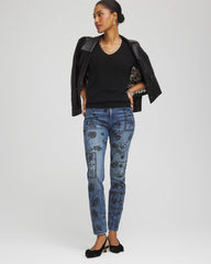 Black Relaxed V-Neck Cashmere Sweater
