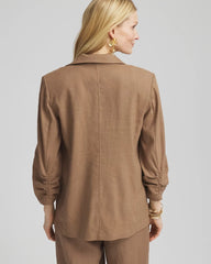 Teakwood Linen Stretch Blazer