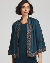 Teal Shadow Travelers™ Collection Crystal Crushed Reversible Jacket