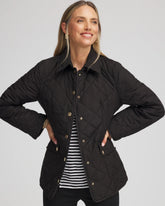 Black Quilted Barn Jacket