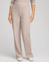 Light Taupe Heather Zenergy® Brushed Ribbed Pants