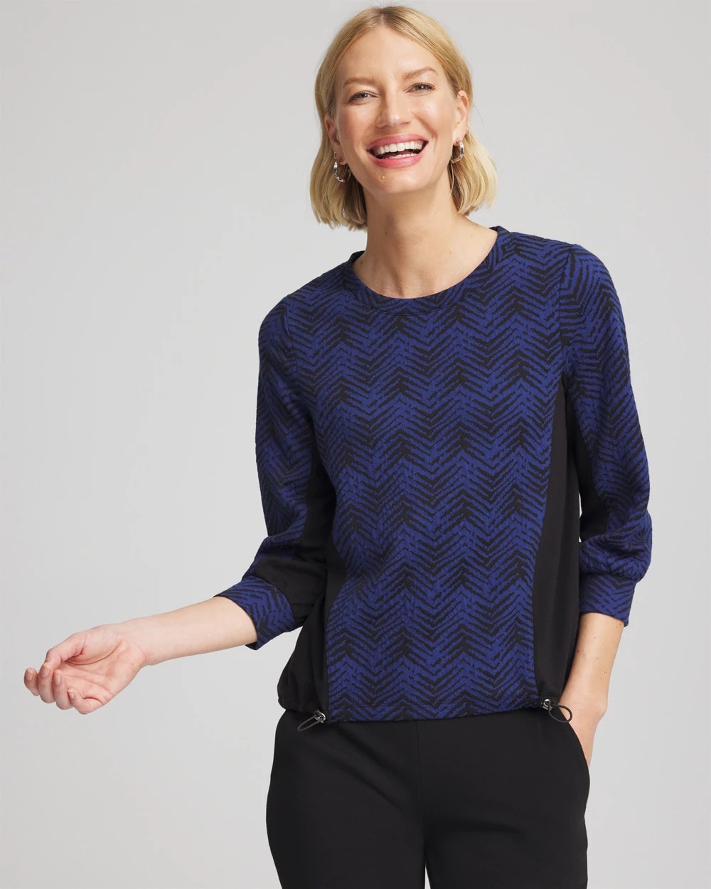 Dark Harbor Zenergy® Jacquard Bungee Top