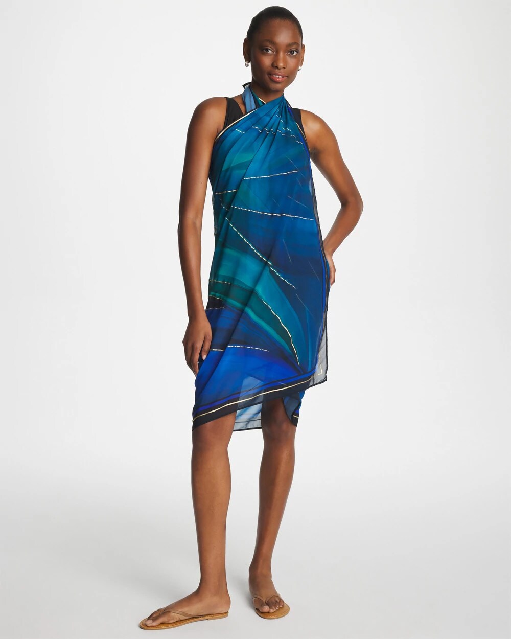 Blue Multi Miraclesuit® Maldiva Pareo