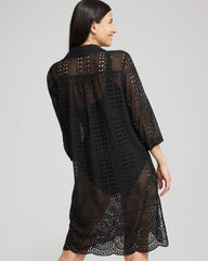 Black Shirt Dress Swim Coverup