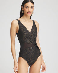 Black Miraclesuit® Brillante Circe One Piece Swimsuit