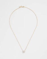 Gold Gold Tone Drop Stone Necklace