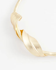 Gold Golden Leafy Collar Necklace