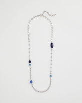 Blue Blue Accent Long Single Strand Necklace