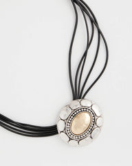 Mixed Metals Mixed Metal Pendant Necklace