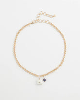 Gold Freshwater Pearl Pendant Necklace