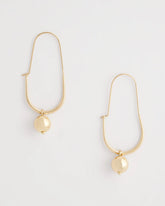 Gold Gold Bead Threader Earrings