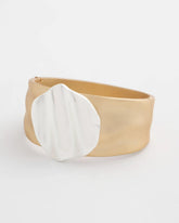 Mixed Metals Mixed Metal Crinkle Cuff
