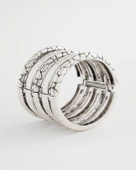 Silver Silver Island Metals Cuff Bracelet