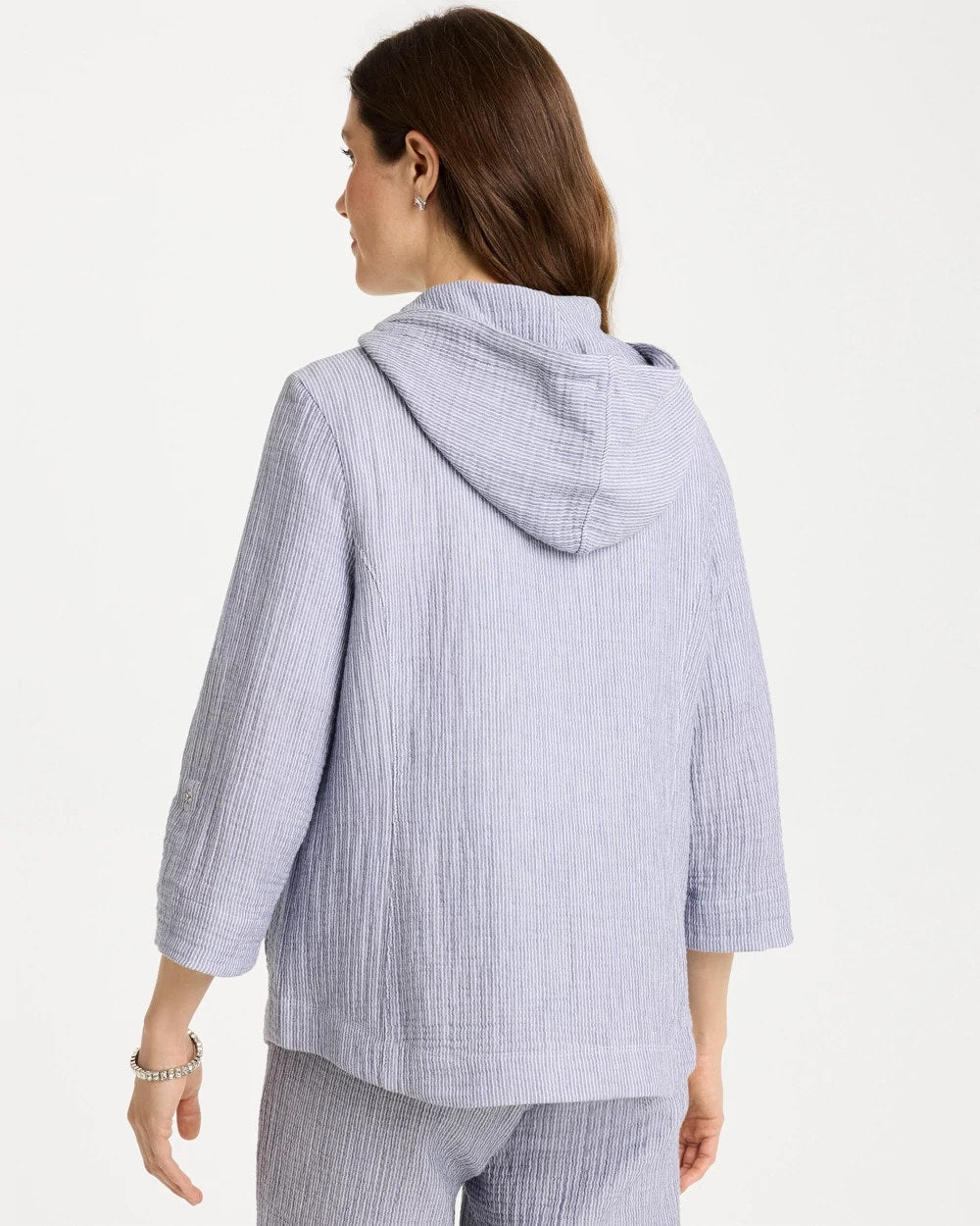 Blue Zenergy® Striped Gauze Jacket