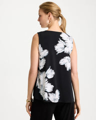 Black Travelers™ Knit Abstract Floral Swing Tank