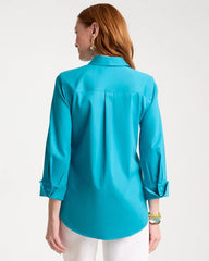 Lagoon Blue No Iron™ Stretch Shirt