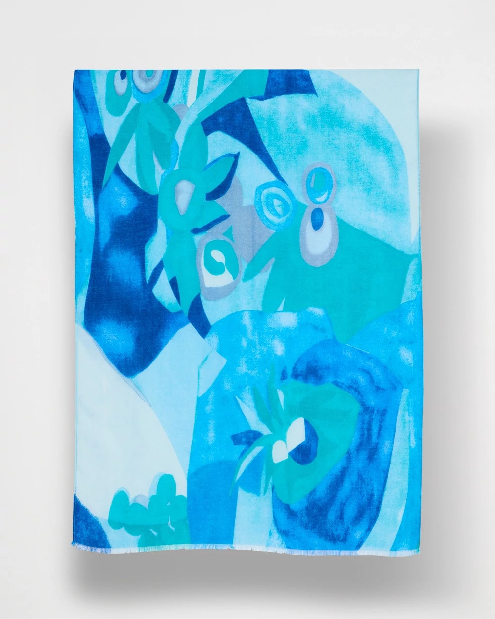 Blue Sea Spray Oblong Scarf