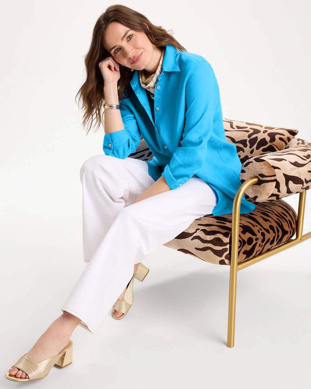 Blue Tide No Iron™ Linen Shirt