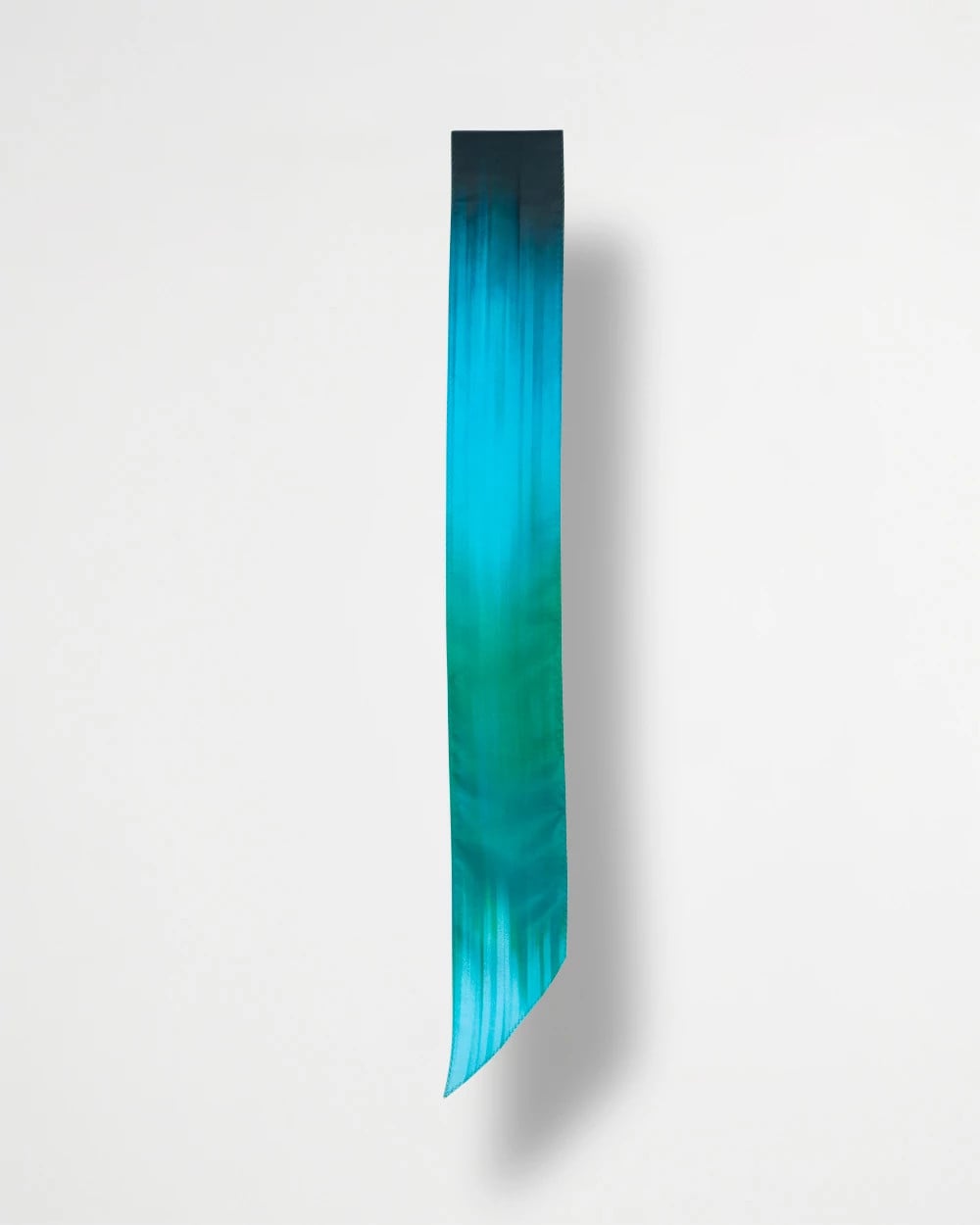 Topanga Green Printed Tie-Dye Skinny Scarf