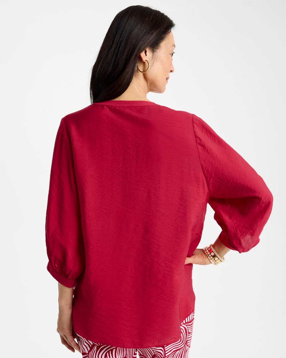Cherry Lush Tie-Front Top