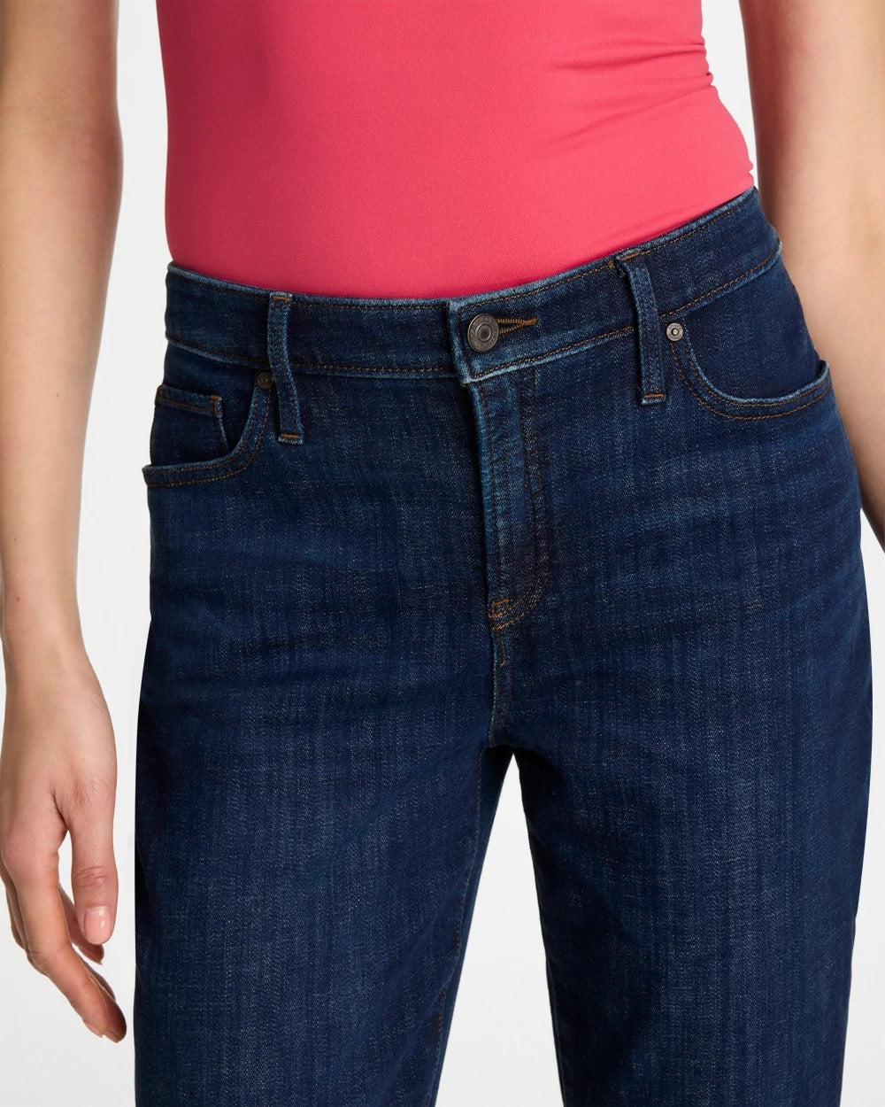 Dark Sapphire Indigo Girlfriend Slim Ankle Jeans