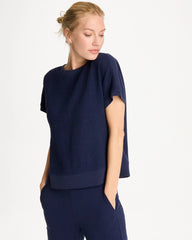 Passport Blue Zenergy® Gauze French Terry Mix Tee