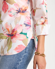 Calypso Coral No Iron™ Stretch Croix Collage Shirt
