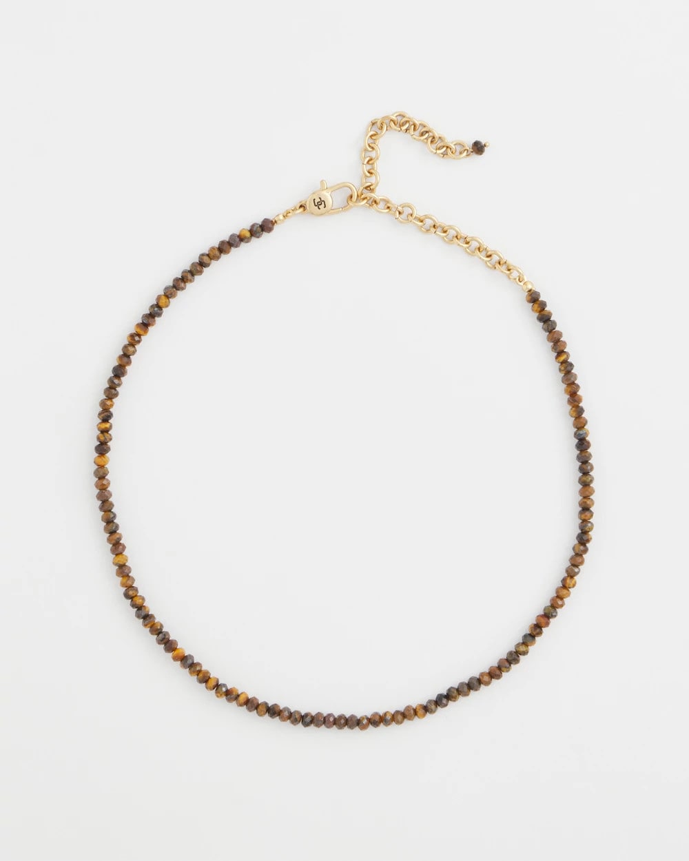 Neutral Genuine Tiger's Eye Stone Necklace