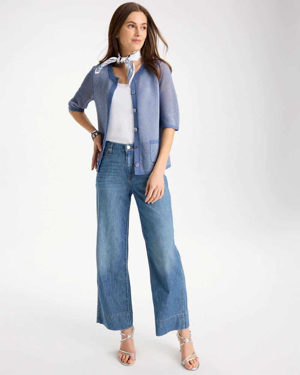 Blue Haven Mesh Lady Jacket Cardigan
