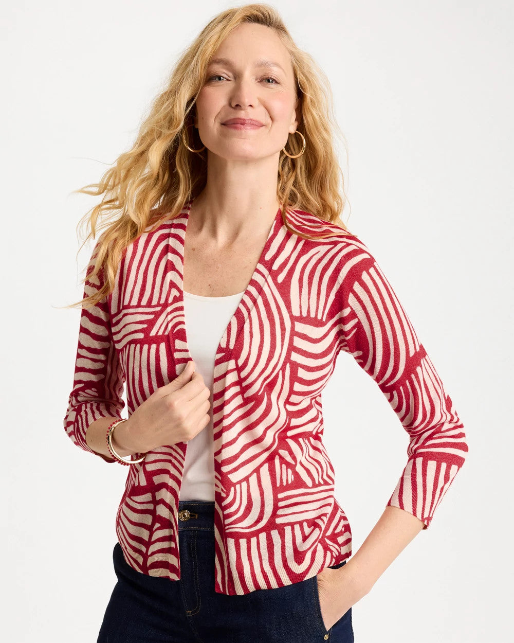 Cherry Lush Geo Summer Romance Cardigan