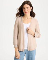 Smokey Taupe Sequined Summer Romance Cardigan