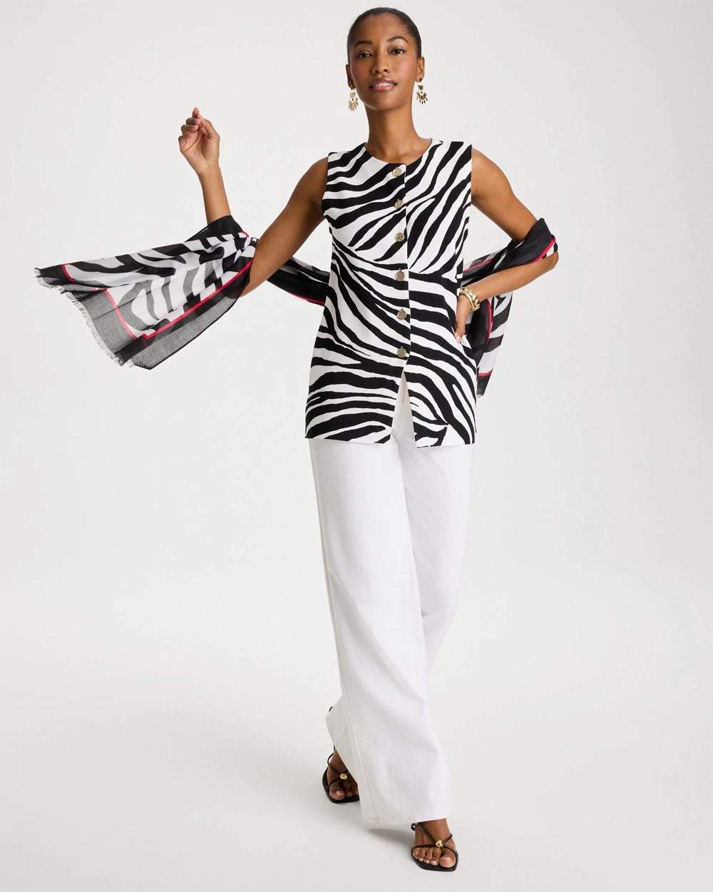 Black Zebra Refined Crewneck Sweater Vest