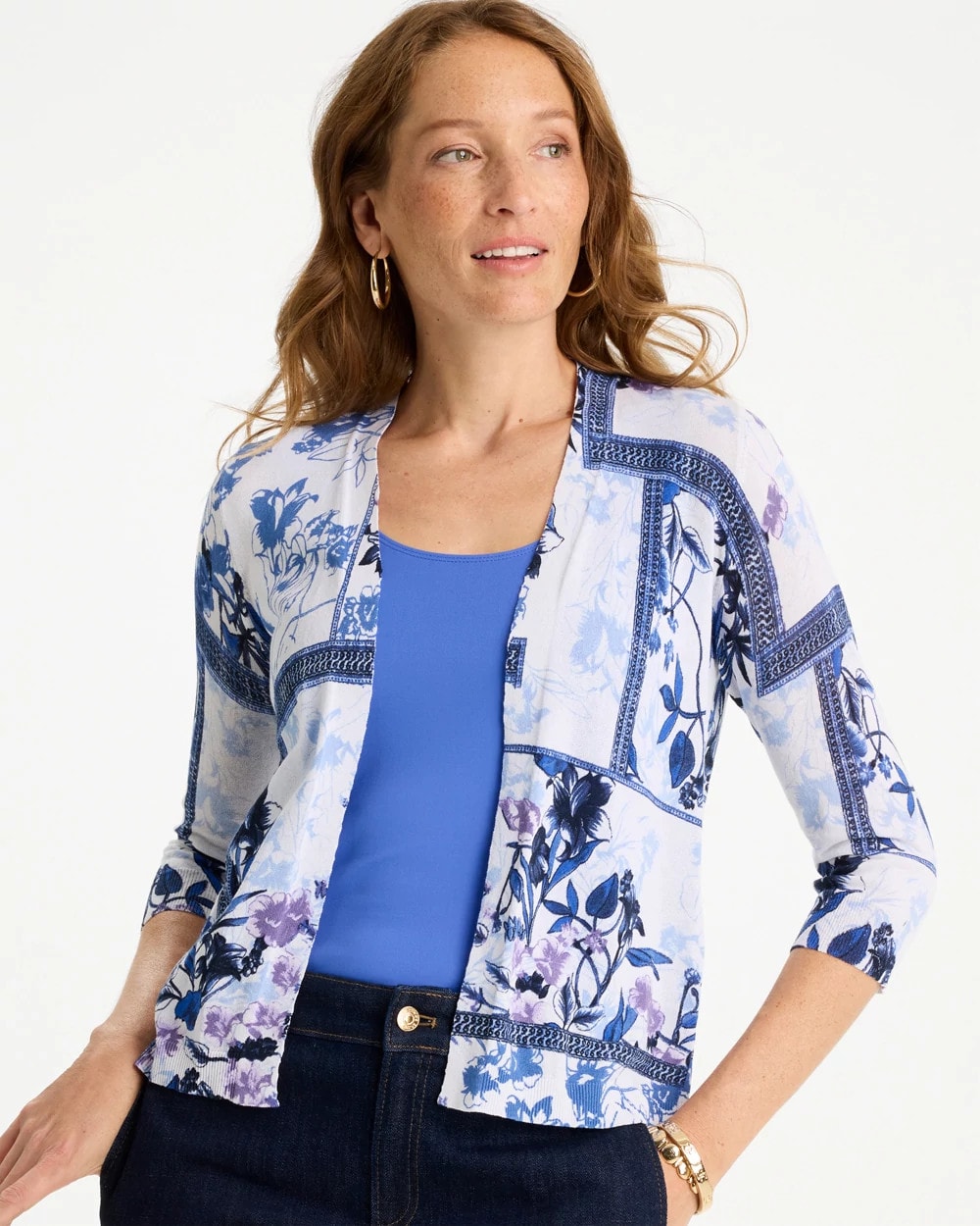 Alabaster Summer Romance Botanical Cardigan