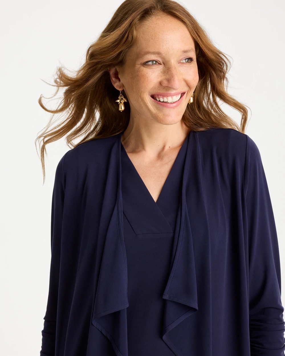 Passport Blue Travelers™ Knit Fly Away Cardigan