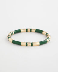 Green Green Enamel Hinge Bangle