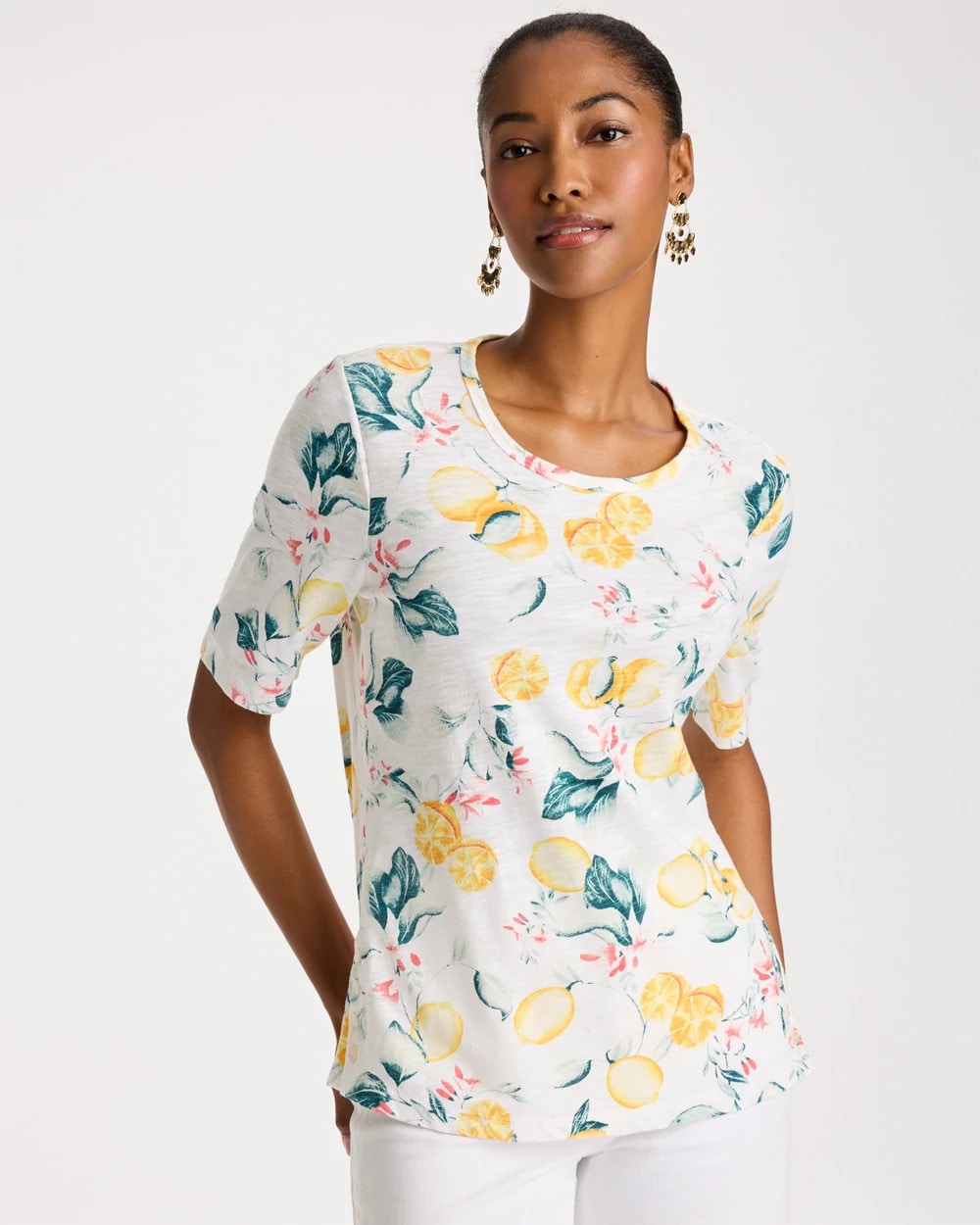 Limon Cotton Slub Printed Tee