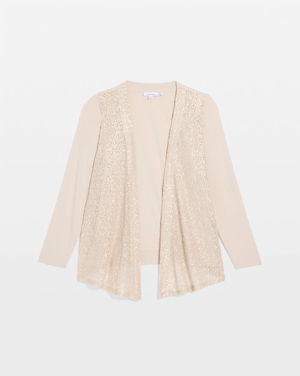 Smokey Taupe Knit Sequin Cardigan