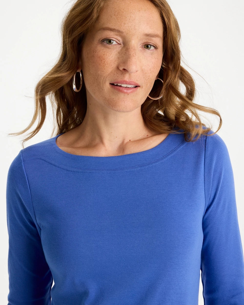 Amparo Blue Pima 3/4 Sleeve Tee