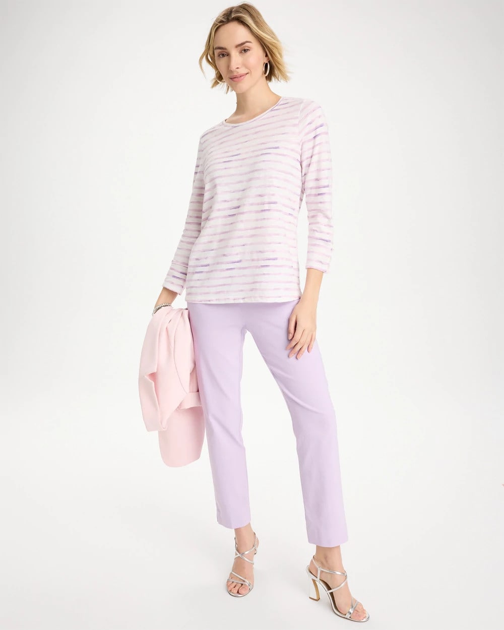 Pale Sweet Pea Palermo Cotton Slub Tee