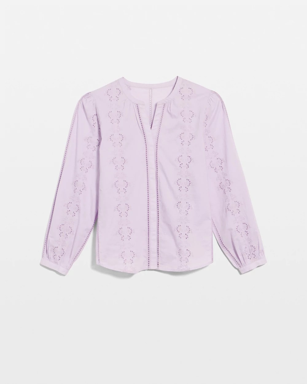 Orchid Mist Embroidered Top