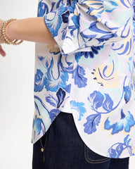 Amparo Blue No Iron™ Stretch Paisley Shirt