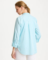 Bondi Blue No Iron™ Stretch Gingham Shirt