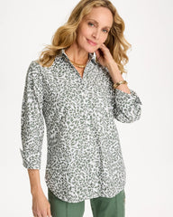Kelp Forest Printed No Iron Stretch Shirt