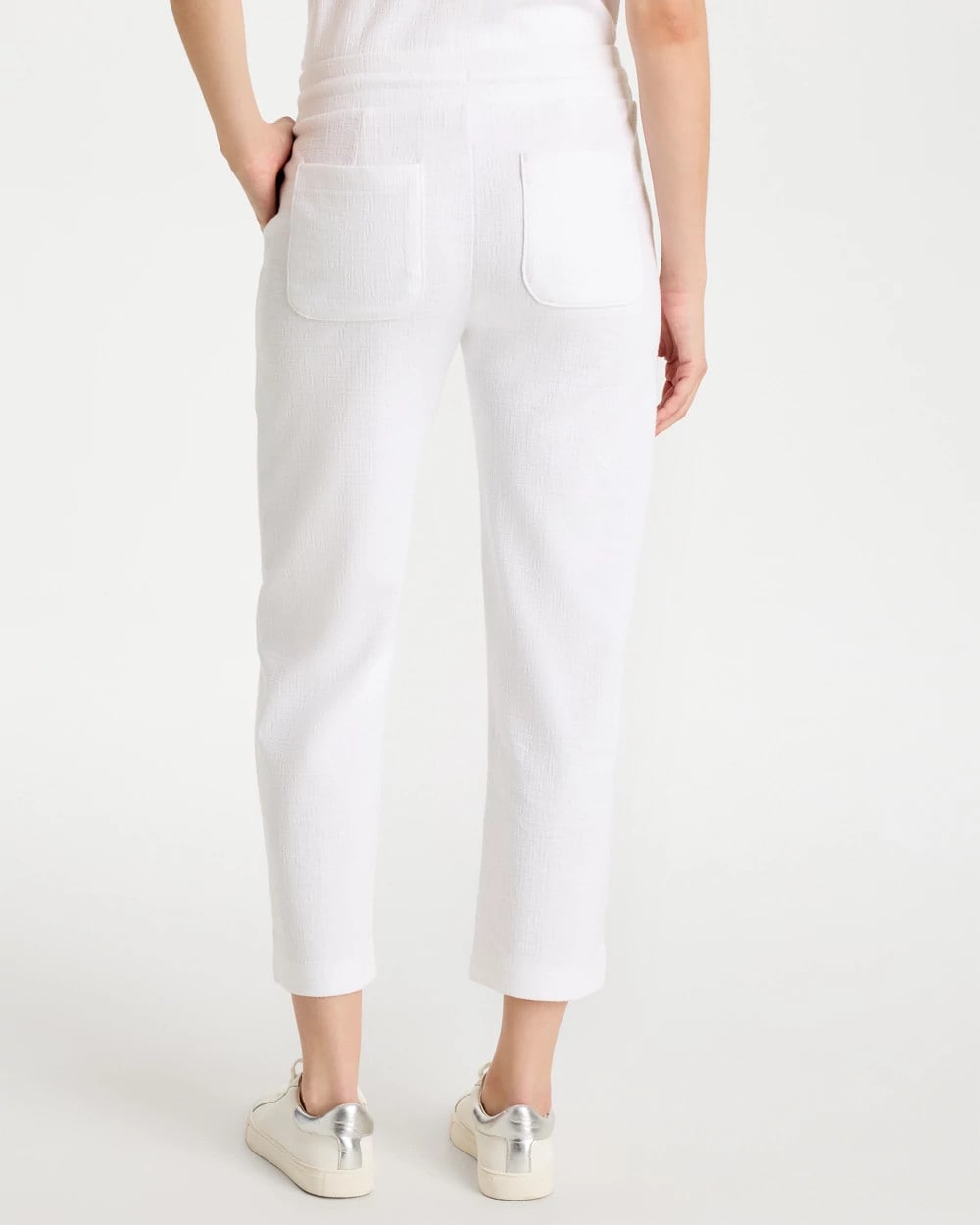Alabaster Zenergy® Crosshatch Knit Cropped Pants